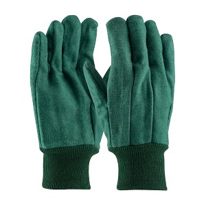 PIP 93-548 Premium Grade Chore Glove with Double Layer Palm, Double Layer Back and Nap-Out Finish - Knit Wrist 