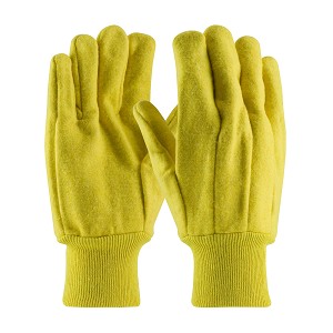 PIP 93-588 Regular Grade Chore Glove with Double Layer Palm, Single Layer Back and Nap-Out Finish - Knit Wrist 