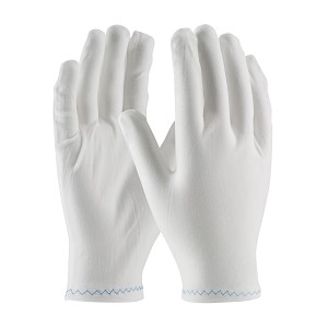 PIP 98-702 CleanTeam Stretch Nylon Inspection Glove with Zig-Zag Stitched Rolled Hem - 9" 