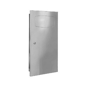 Bradley 3257-100000 Waste Receptacle, Semi-Rec, 2.8 Gal 