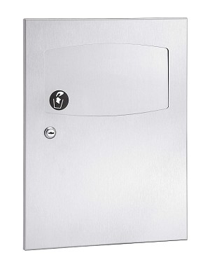 Bradley 4737-110000 Napkin Dispenser, 1.5 Gal, Surface-Mounted 