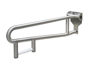 Bradley 8370-108000 Swing Up Grab Bar 1-1/4" od Satin Finish TTD 