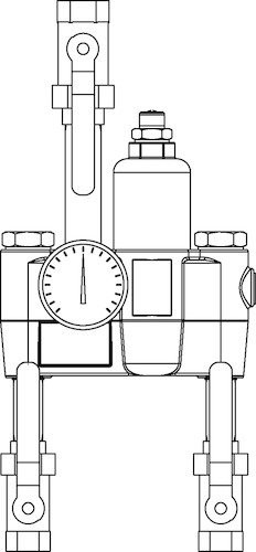 Bradley S19-2100CP Thermostatic Valve Safety 26 GPM 