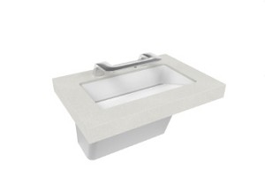  Bradley S93-753 OmniDeck w/ WashBar 5010-1 Stn 