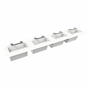 Bradley S93-763 OmniDeck w/ WashBar 5010 - 4 Station 