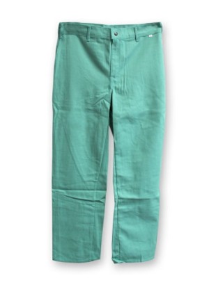 Chicago Protective Apparel 606-GW Green FR Cotton Pants, Heavier Weight 