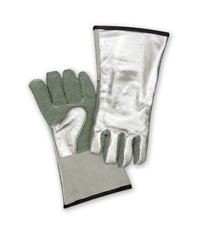 Chicago Protective Apparel 901-ALUM Pair of Split Leather and Aluminized 