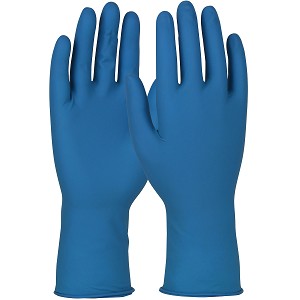 PIP MGHR QRP Qualatex Disposable Latex Exam Glove, Powder Free with Fully Textured Grip - 13 Mil 