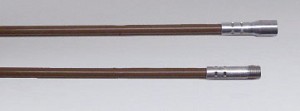 Nikro 860231 3/8" x 48" Fiberglass Brush Rods 