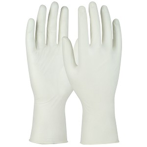PIP Q124 QRP Qualatrile Single Use Class 10 Cleanroom Nitrile Glove with Finger Textured Grip - 12" 